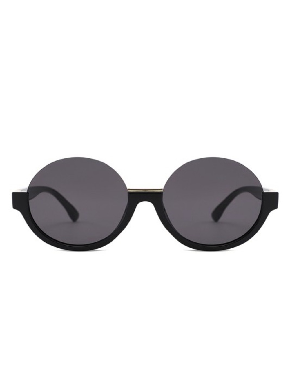 Classic Round Black Women's Sunglasses